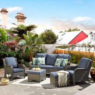 Hampton Bay Highland Point 5 Piece Patio Set Wayfair